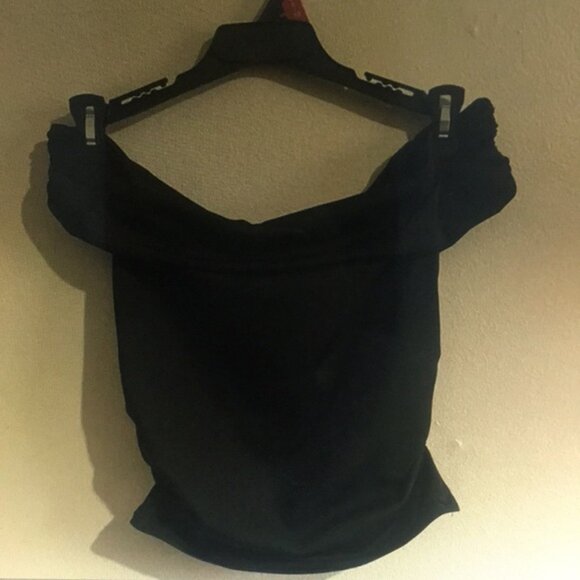 SHEIN Black Off-Shoulder Blouse - Picture 1 of 2